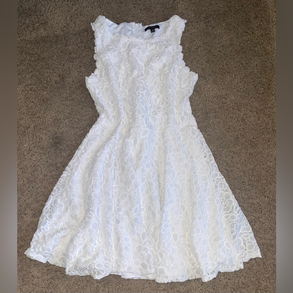 White lace Jodi Kristopher tank dress